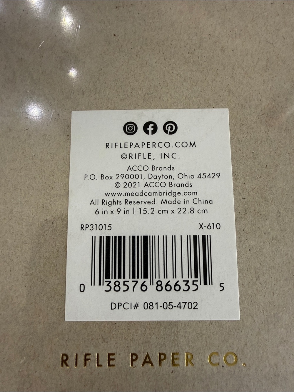 Rifle Paper Co. Tiered Notepad Set Floral Notes Pad NWT - Picture 2 of 3